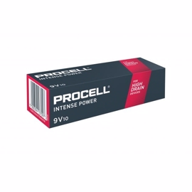 Duracell Procell INTENSE 9V / 6LR61 Alkaline batterier 10 stk